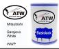 Preview: Mitsubishi, Sarajevo White, WWP: 500ml Lackdose, von ATW Autoteile West.